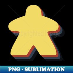 retro board game meeple - professional sublimation digital download