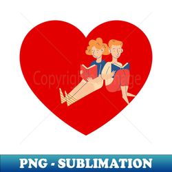 a readers love - retro png sublimation digital download