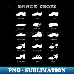 dancers 15 types of dance shoes lover - premium png sublimation file