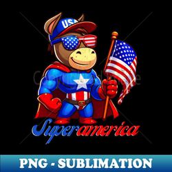 super donkey america - premium sublimation digital download