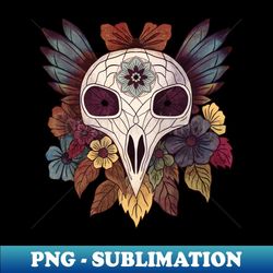 bird skull - artistic sublimation digital file