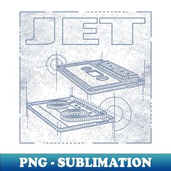 jet technical drawing - sublimation-ready png file