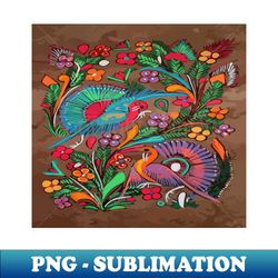 mexican bird bark painting - elegant sublimation png download - defying the norms