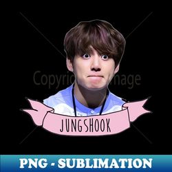 jungkook shook - instant png sublimation download - perfect for sublimation mastery