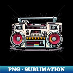 pop art boombox - retro png sublimation digital download - defying the norms