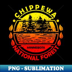 chippewa national forest minnesota state nature landscape - decorative sublimation png file - bold & eye-catching