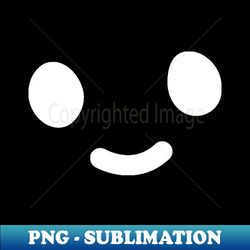 smiley doodle friend - white - png transparent digital download file for sublimation - unleash your inner rebellion