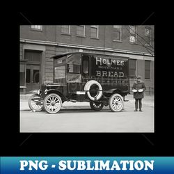 bakery delivery truck 1923 vintage photo - professional sublimation digital download - perfect for personalization