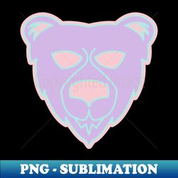 pastel bear head - signature sublimation png file - add a festive touch to every day