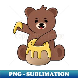 honey bear - vintage sublimation png download - perfect for personalization
