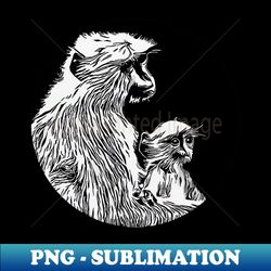 monkey mom and baby - unique sublimation png download - defying the norms