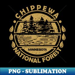 chippewa national forest minnesota state nature landscape - decorative sublimation png file - revolutionize your designs