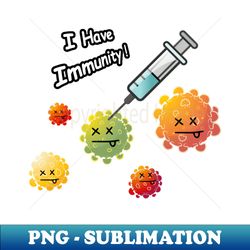 virus immunity - modern sublimation png file - bring your designs to life