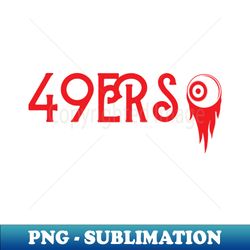 49ers football - sublimation-ready png file - perfect for personalization
