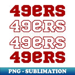 49ers football - sublimation-ready png file - unleash your creativity