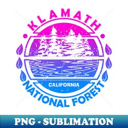 klamath national forest california state nature landscape - decorative sublimation png file - vibrant and eye-catching typography