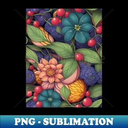 fruit pattern - artistic sublimation digital file - create with confidence