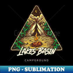 lakes basin campground - retro png sublimation digital download - defying the norms