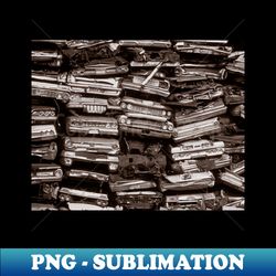 stacked cars 1973 vintage photo - creative sublimation png download - create with confidence