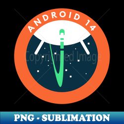 Android 14 - Signature Sublimation PNG File - Stunning Sublimation Graphics