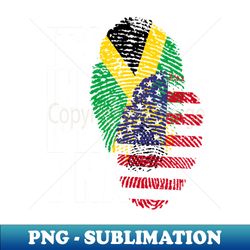 American Plus Jamaican DNA Mix Flag Heritage Gift - Special Edition Sublimation PNG File - Create with Confidence