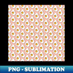 pink fried eggs pop art breakfast pattern - signature sublimation png file - unleash your creativity