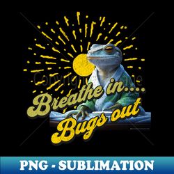 meditating gecko - sublimation-ready png file - unlock vibrant sublimation designs