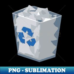 recycle bin icon - aesthetic sublimation digital file
