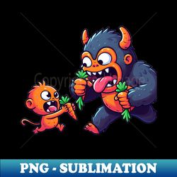 monster monkey with baby - special edition sublimation png file