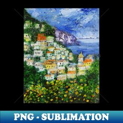 positano landscape - trendy sublimation digital download