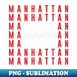 manhattan - decorative sublimation png file