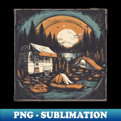 escape to the wild camping nature - sublimation-ready png file