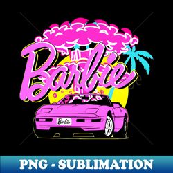 sport car barbie retro - unique sublimation png download