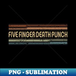 five finger death punch retro lines - high-resolution png sublimation file