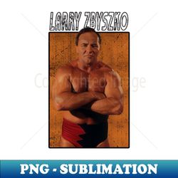 vintage wwe larry zbyszko - elegant sublimation png download