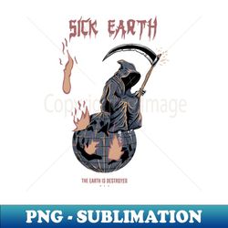 grim reaper sick earth - creative sublimation png download