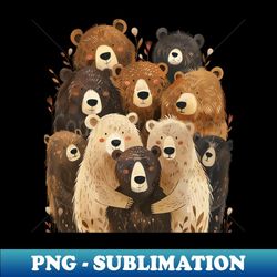 grizzly bear power predators - signature sublimation png file
