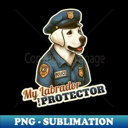 labrador retriever police - exclusive sublimation digital file