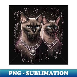 luxury burmese cats - png transparent digital download file for sublimation