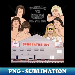 von erich's vs fabulous freebirds 1 - stylish sublimation digital download