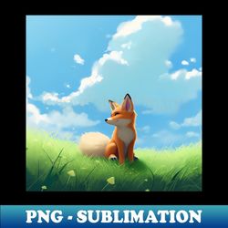cute fox - png transparent digital download file for sublimation