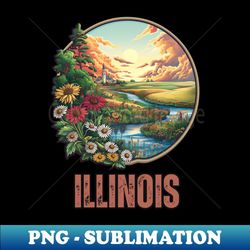 illinois state usa - png transparent digital download file for sublimation