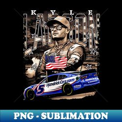kyle larson green military - instant png sublimation download