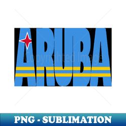 aruba flag stencil - unique sublimation png download