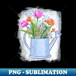 denizko flowers in watering can - exclusive png sublimation download
