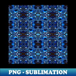 geometric pattern of blue and white metal waves - png transparent sublimation file