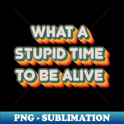 what a stupid time to be alive - png transparent digital download file for sublimation