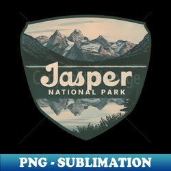 jasper national park retro shield - retro png sublimation digital download