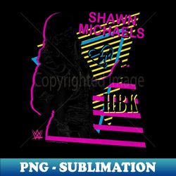 shawn michaels hbk neon poster - exclusive png sublimation download