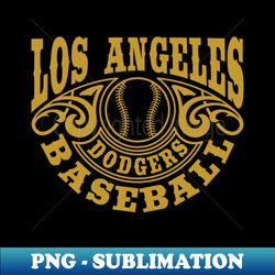 vintage retro los angeles dodgers baseball - special edition sublimation png file